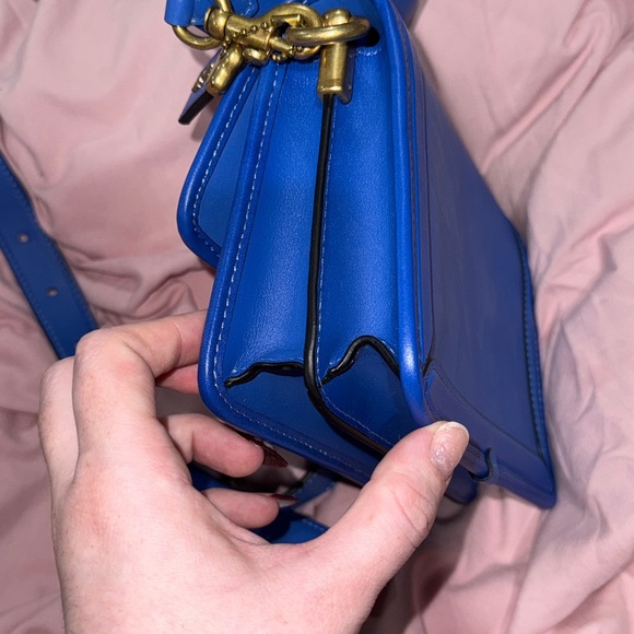 Coach Blue Leather Women's Bag - Picture 4 of 5